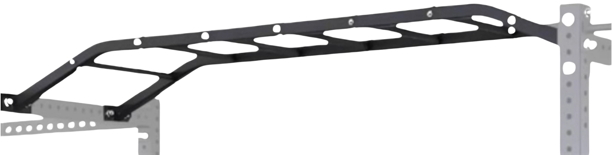 French Fitness - 71" Rack & Rig Monkey Bar Attachment (New) - Angled View