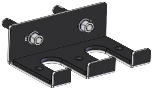 French Fitness Rack & Rig Mounted Dual Vertical Bar Holder (New) Image