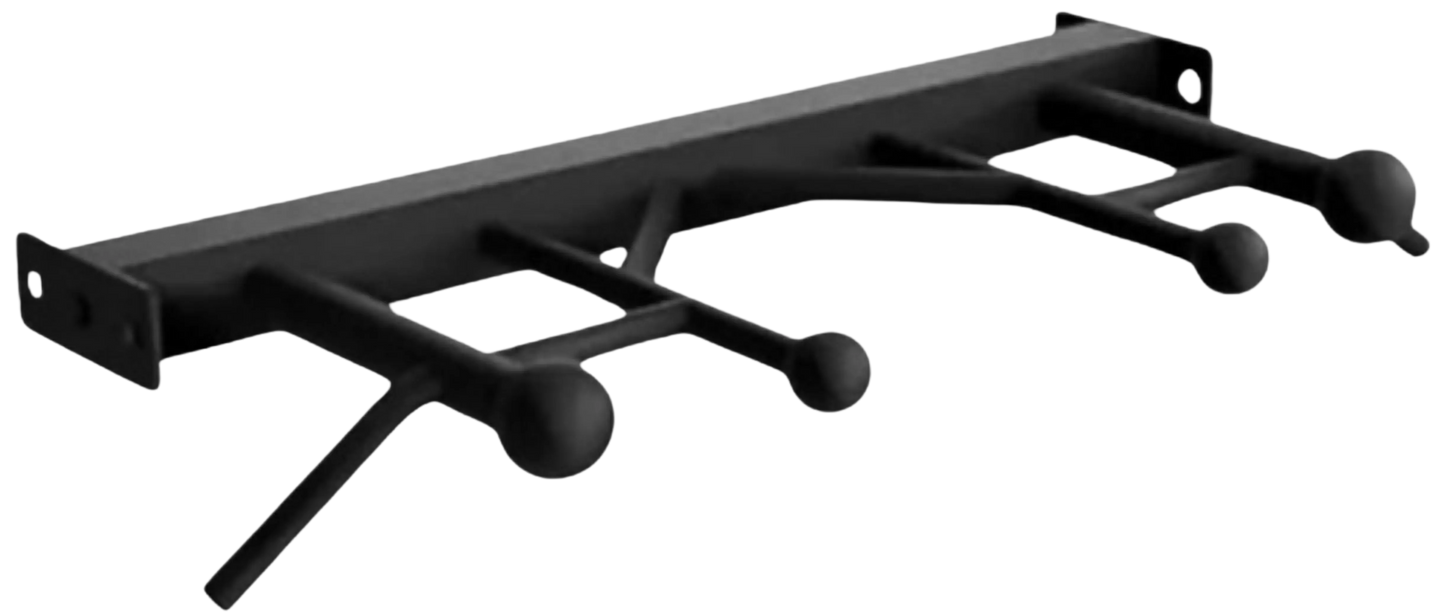 French Fitness 43" Rack & Rig Multi Sphere Ball Grip Pull Up Bar (New) - Angled View