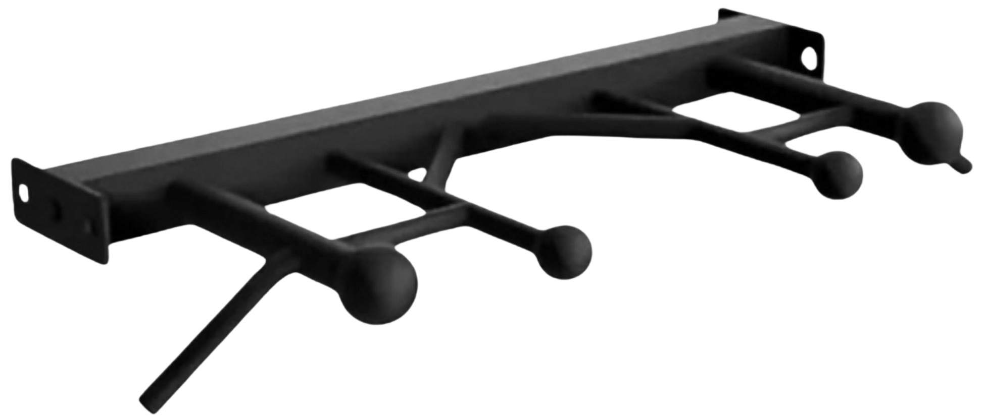 French Fitness 43" Rack & Rig Multi Sphere Ball Grip Pull Up Bar (New) - Angled View