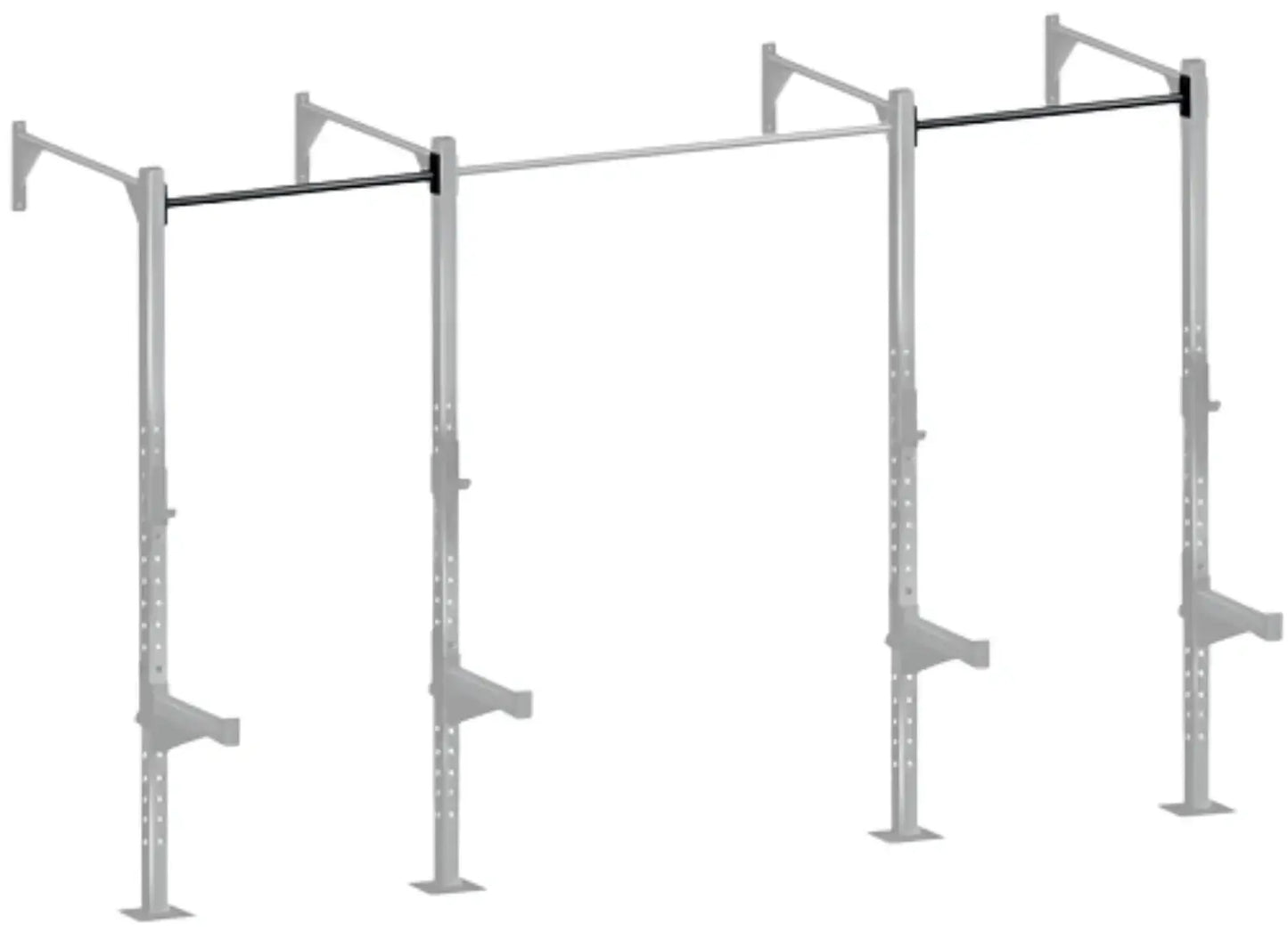 French Fitness 43" Rack & Rig Pull Up Bar (New) - Side View