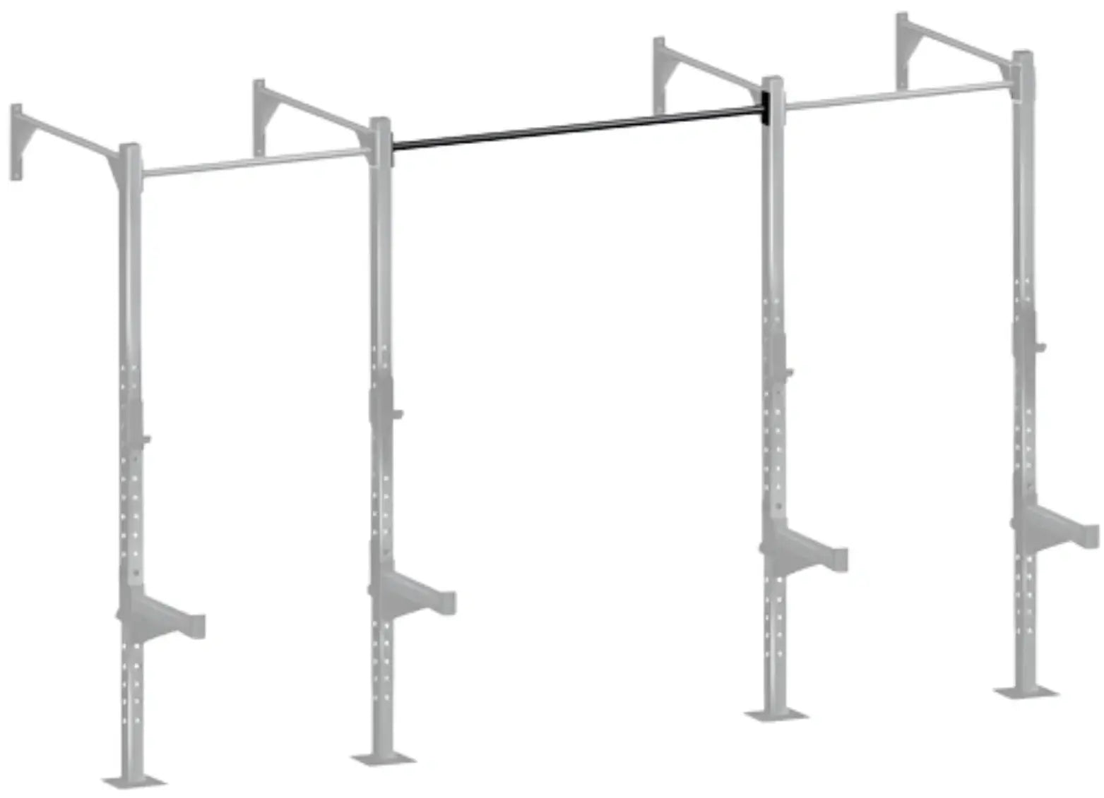 French Fitness - 71" Rack & Rig Pull Up Bar (New) - Angled View