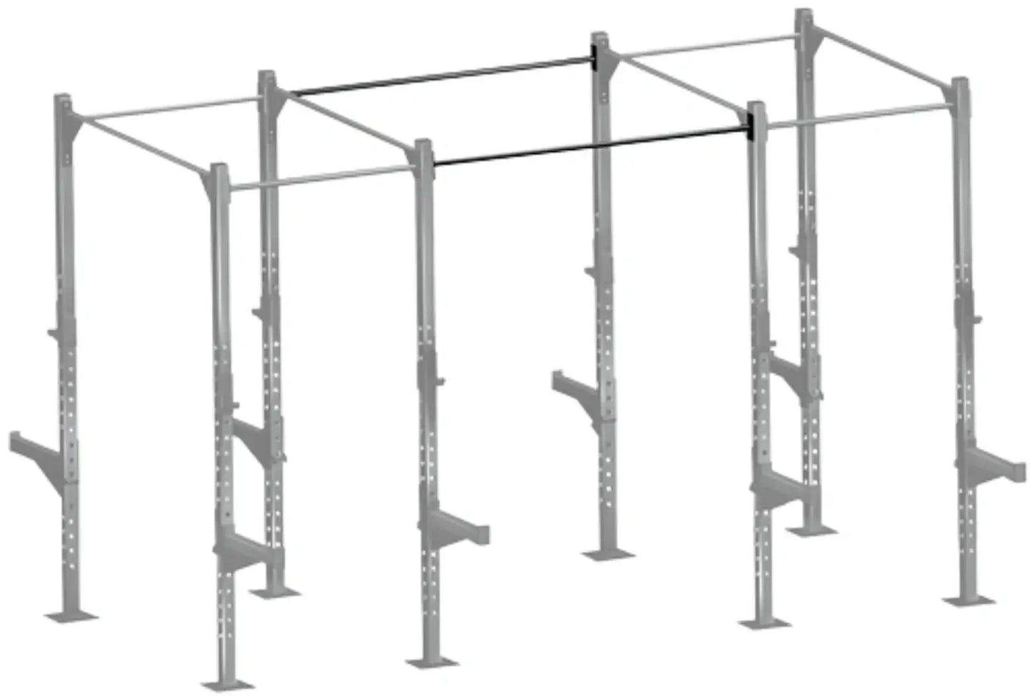 French Fitness - 71" Rack & Rig Pull Up Bar (New) - Angled View