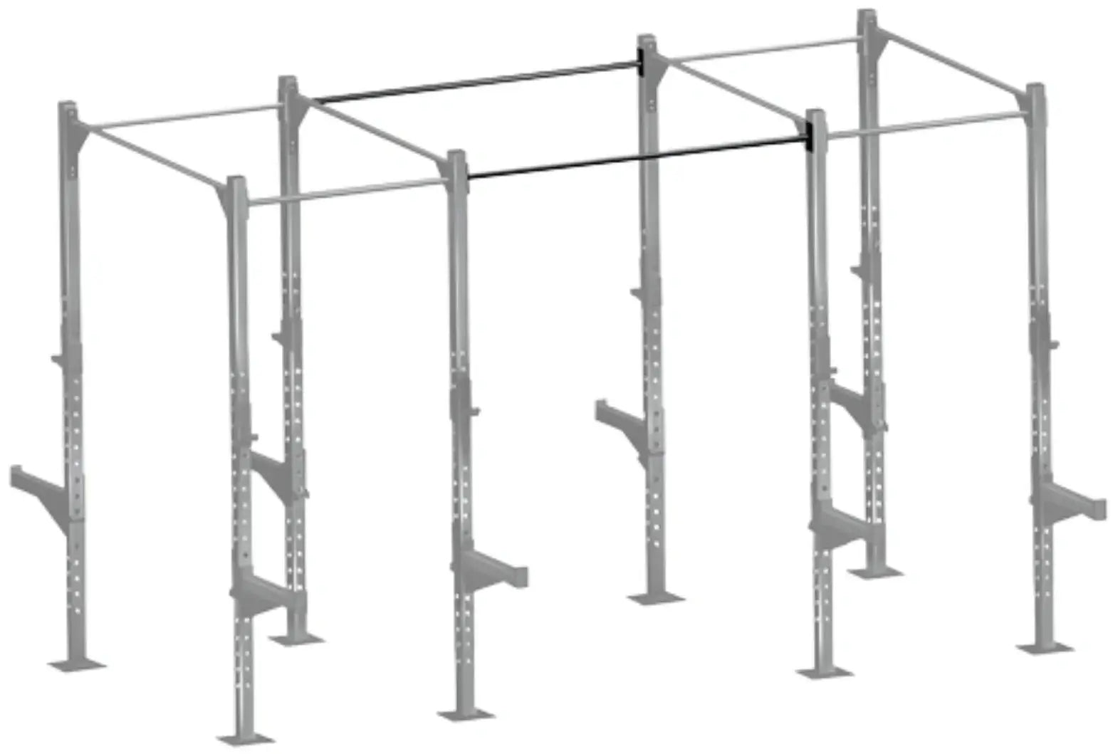 French Fitness - 71" Rack & Rig Pull Up Bar (New) - Angled View
