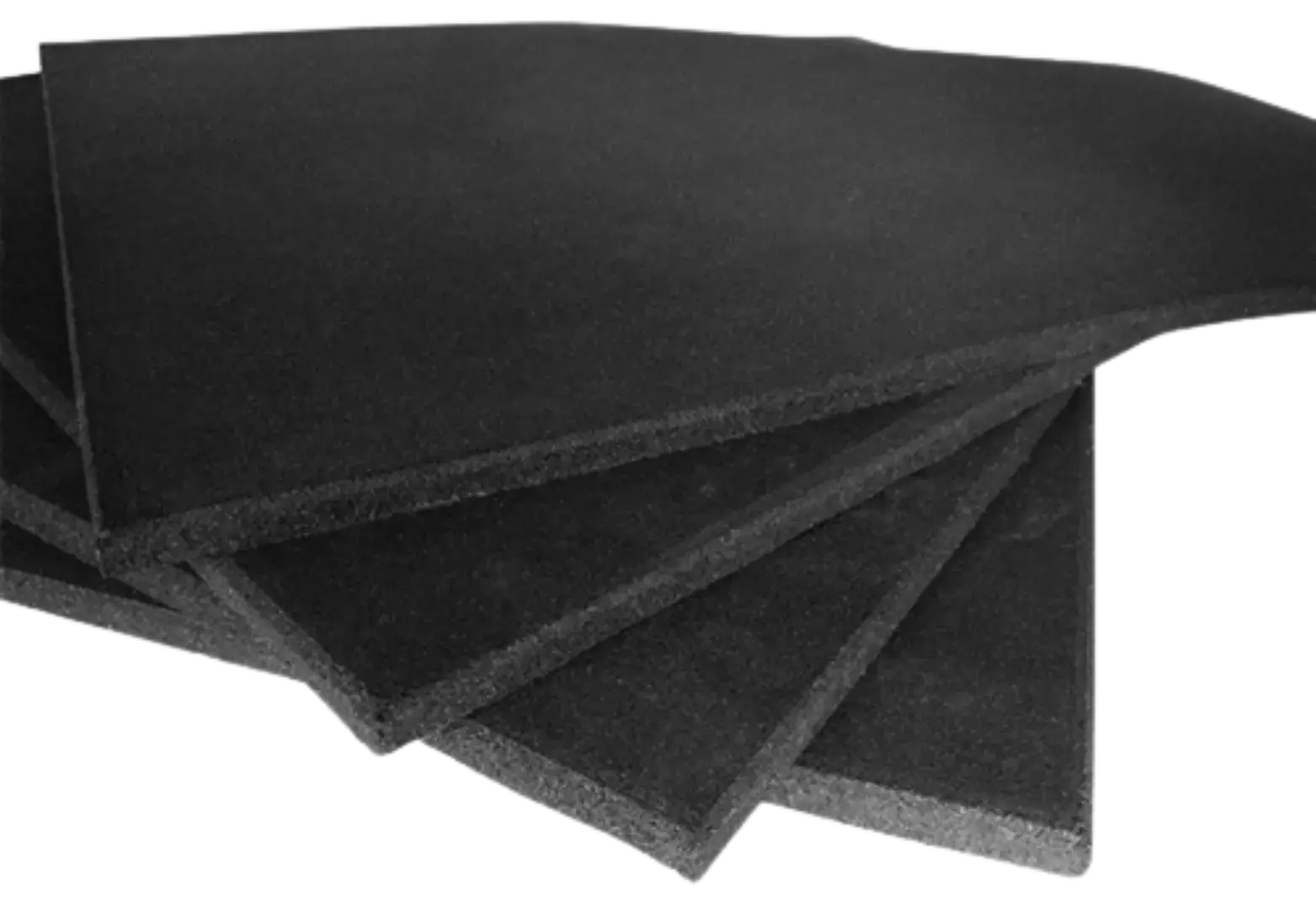 French Fitness Rubber Square Gym Flooring (39.37"x39.37" ea) (New) Image