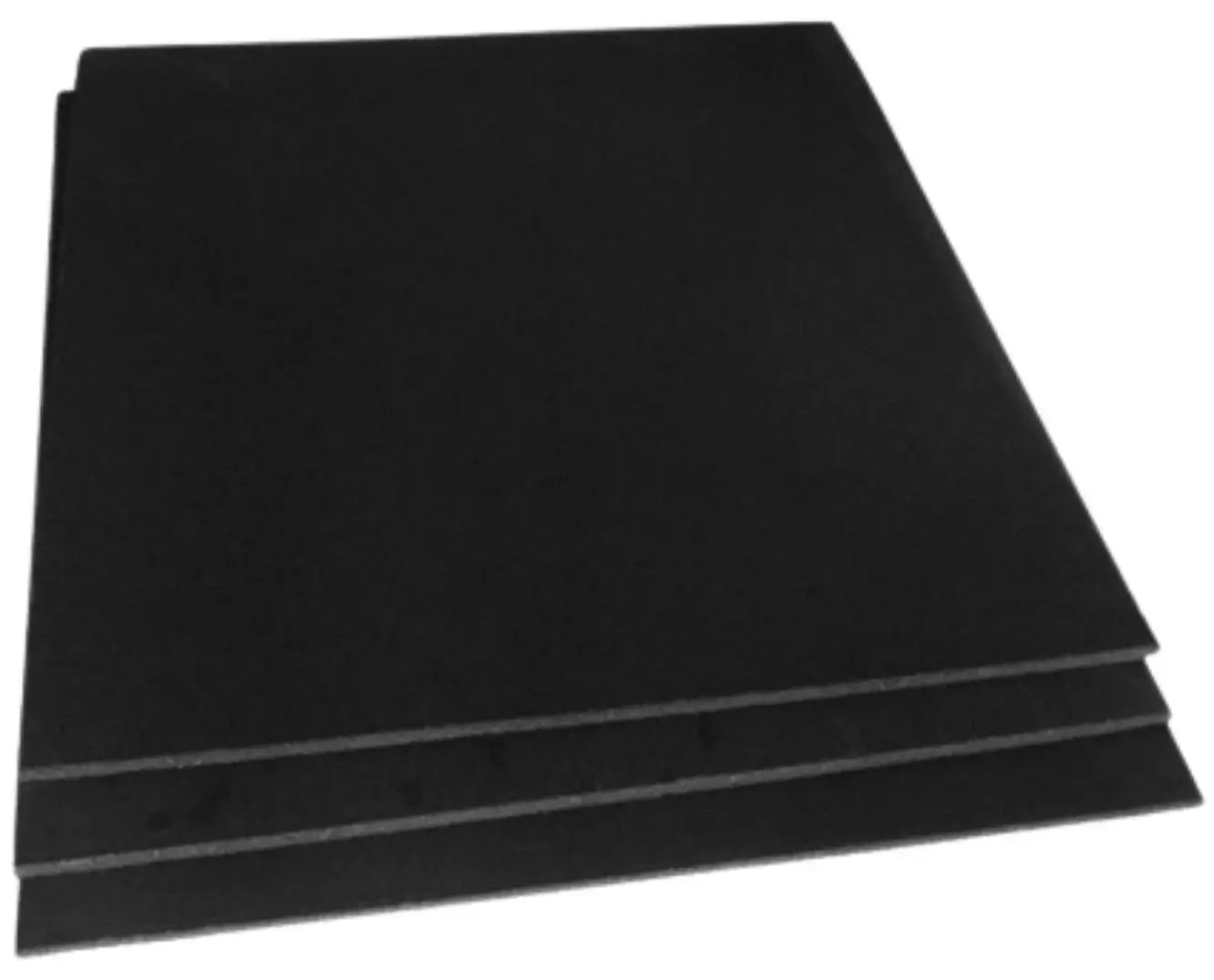 French Fitness Rubber Square Gym Flooring (39.37"x39.37" ea) (New) Image 3
