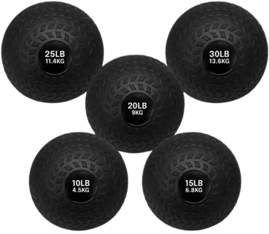 French Fitness PVC Slam Ball Set of 5 (10 to 30 lbs) (New) Image