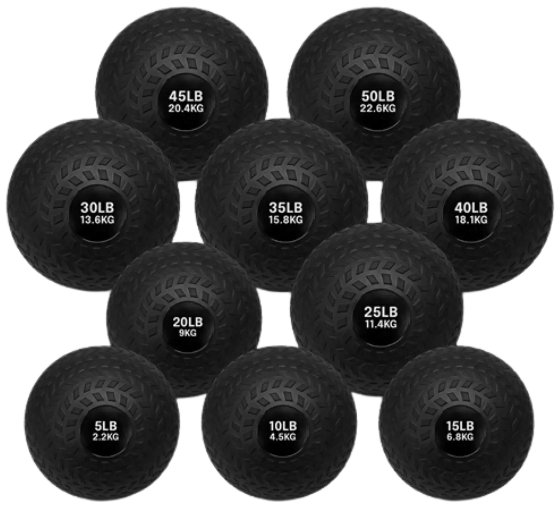 French Fitness PVC Slam Ball Set of 10 (5 to 50 lbs) (New) Image