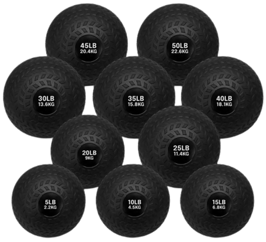 French Fitness PVC Slam Ball Set of 10 (5 to 50 lbs) (New) Image