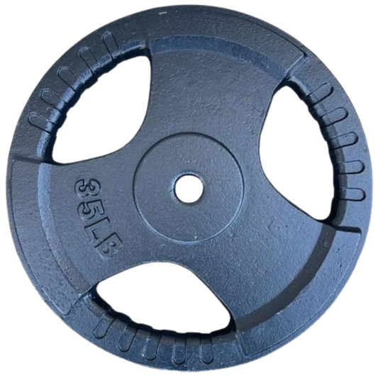 French Fitness Standard Cast Iron 1" Weight Plate 35 lbs (New) Image