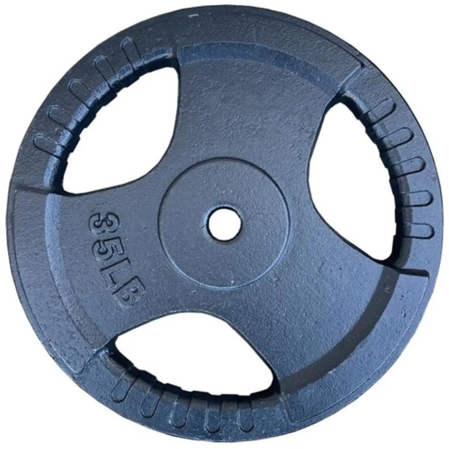 French Fitness Standard Cast Iron 1" Weight Plate Set  350 lbs (New) Image 3