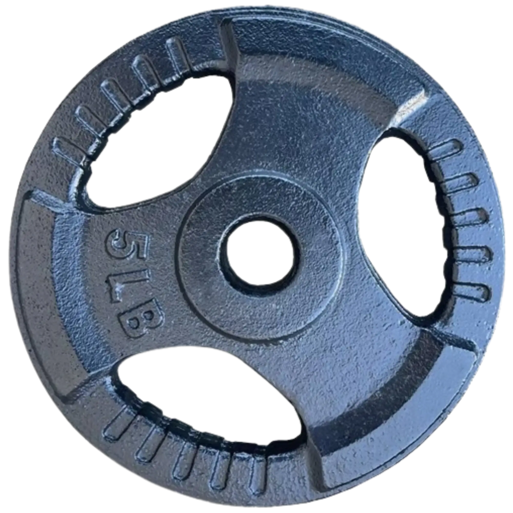 French Fitness Standard Cast Iron 1" Weight Plate 5 lbs (New) Image