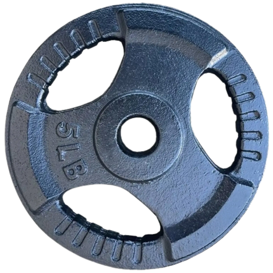 French Fitness Standard Cast Iron 1" Weight Plate 5 lbs (New) Image