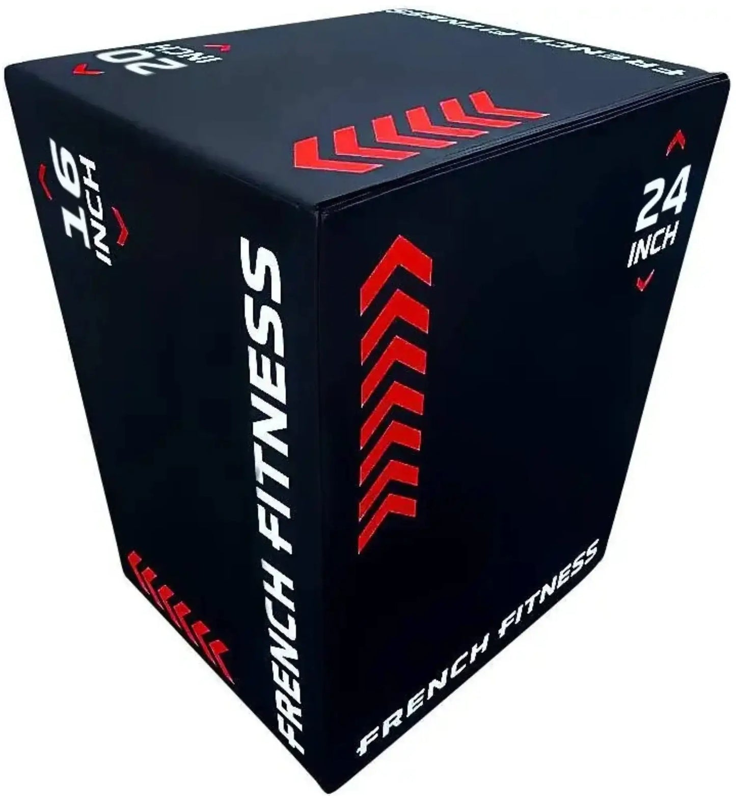 French Fitness - 16-20-24 3-In-1 Soft Foam Plyo Box (New) - Side View