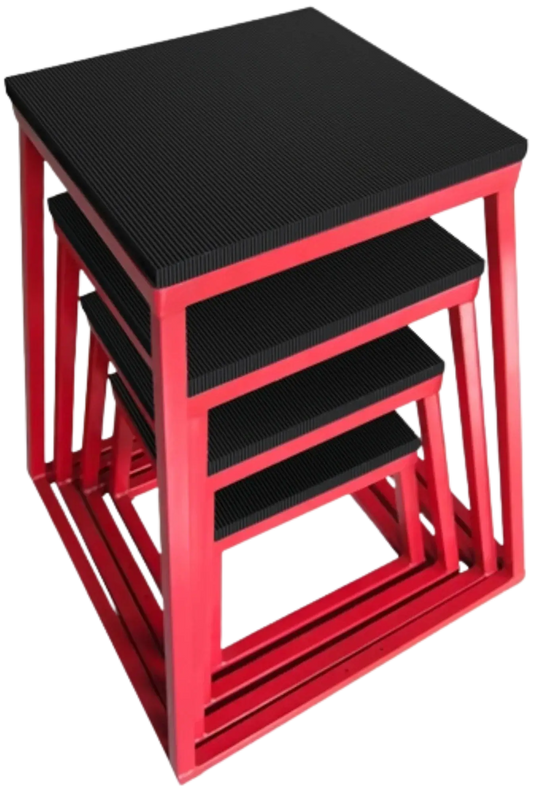 French Fitness Steel Plyo Box Set of 4 (12",18",24",30") (New) Image