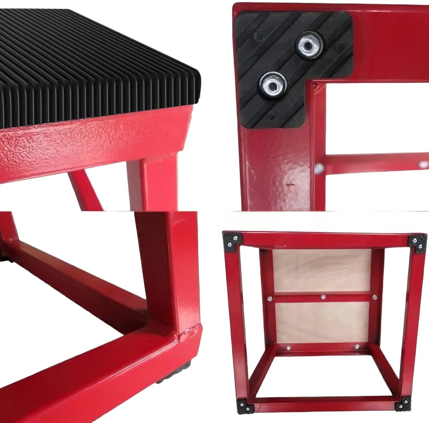 French Fitness - 12" Steel Plyo Jump Box (New) - Close Up View 