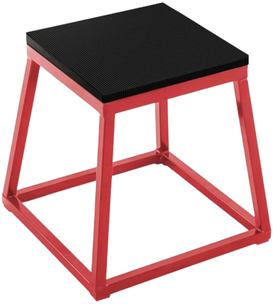 French Fitness - 24" Steel Plyo Jump Box (New) - Angled View