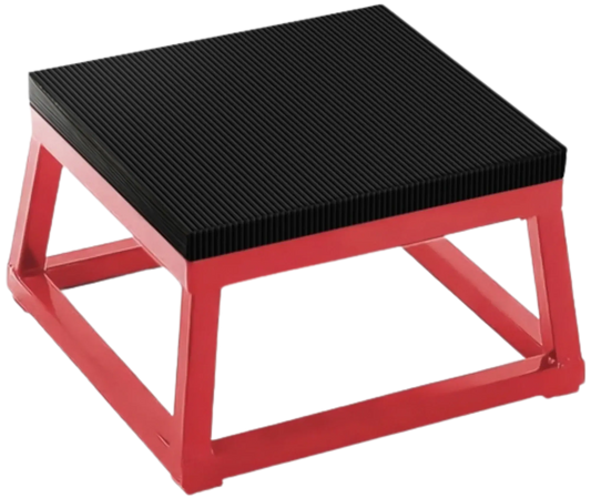 French Fitness 6" Steel Plyo Jump Box (New) - Front View