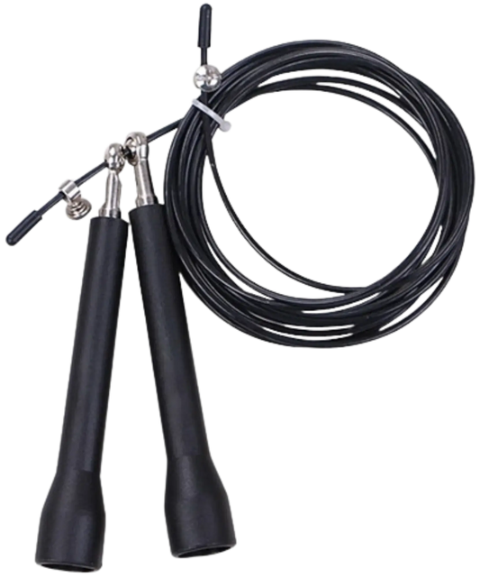 French Fitness Speed Skipping Vinyl Jump Rope (New) Image