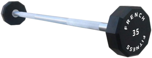 French Fitness Straight Urethane Barbell 35 lbs - Single (New) Image