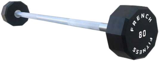 French Fitness Straight Urethane Barbell 80 lbs - Single (New) Image