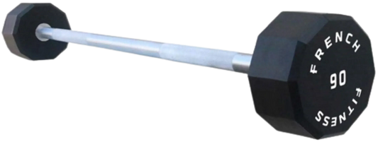 French Fitness Straight Urethane Barbell 90 lbs - Single (New) Image