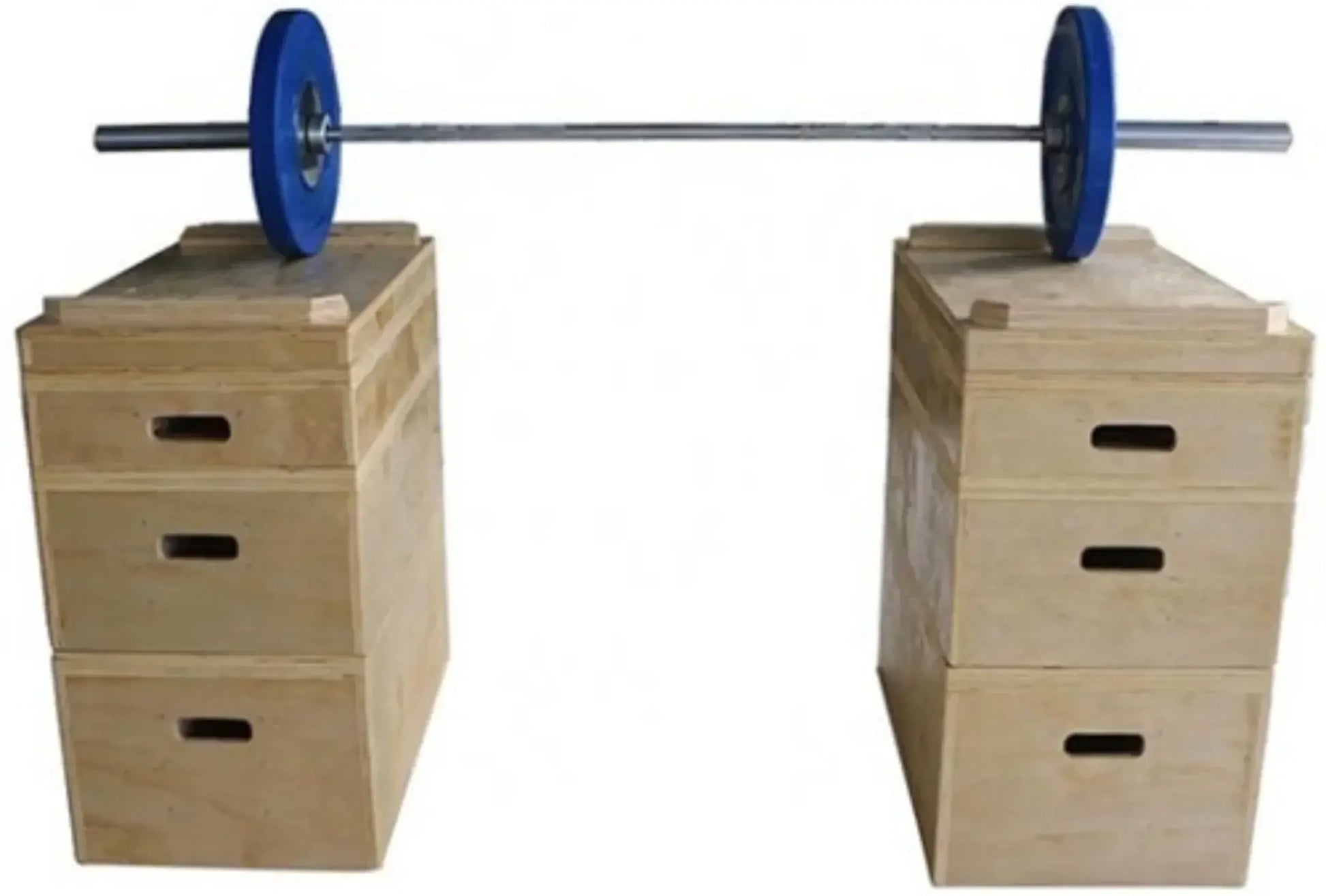 French Fitness Stackable Wood Jerk Blocks - Set of 8 Boxes (New) Image 3