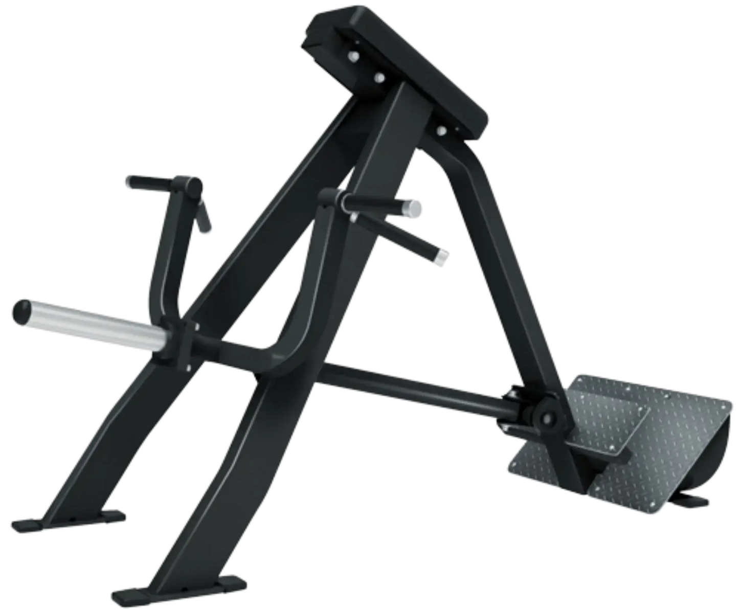 French Fitness - Chest Supported T-Bar Row TBAR-C90 Black (New) - Angled View