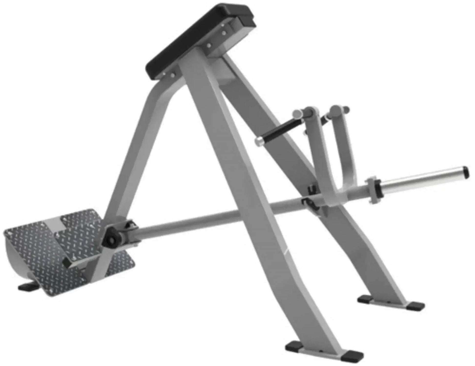 French Fitness Chest Supported T-Bar Row C90 Silver Angled View
