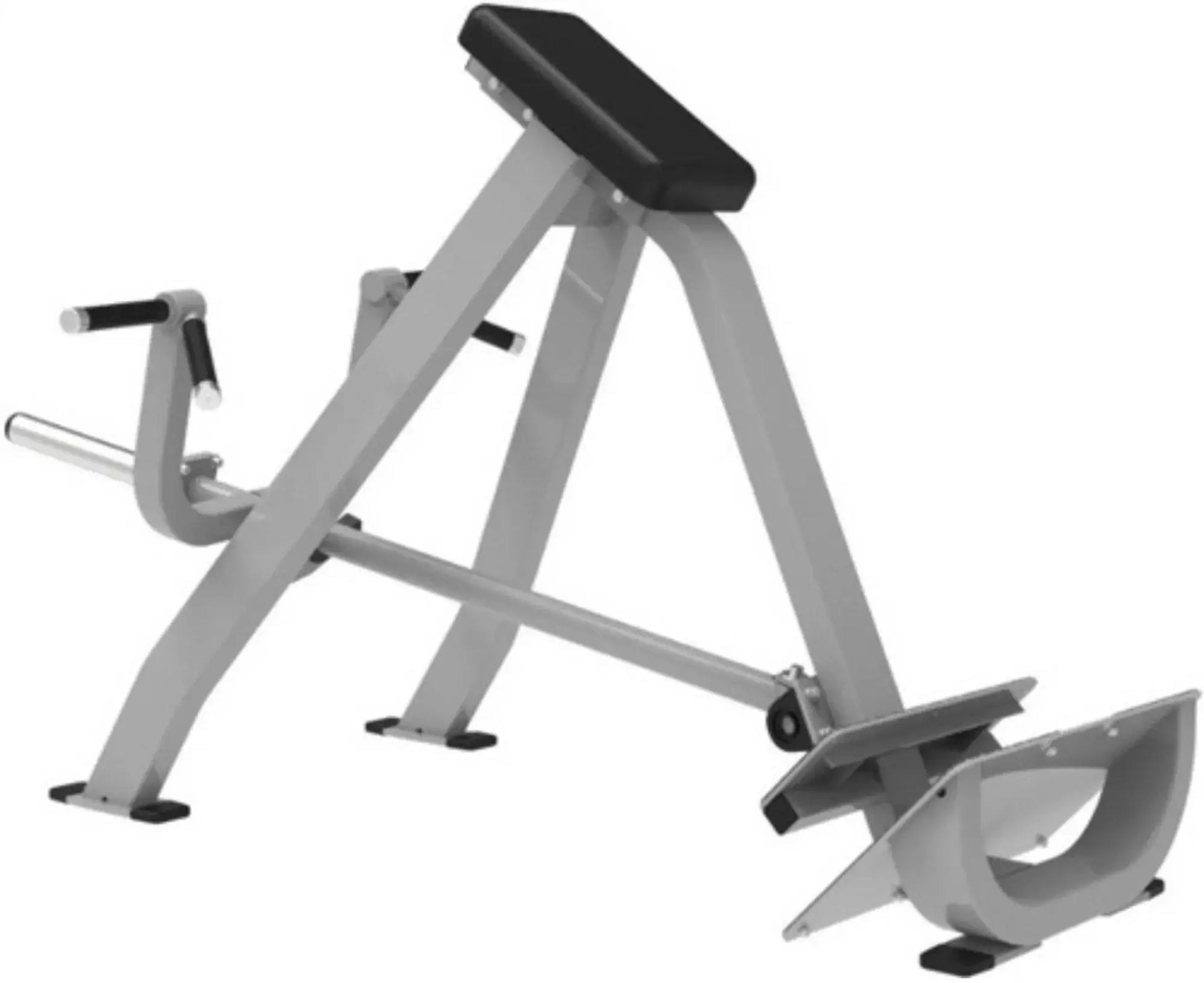 French Fitness Chest Supported T-Bar Row C90 Silver Angled View