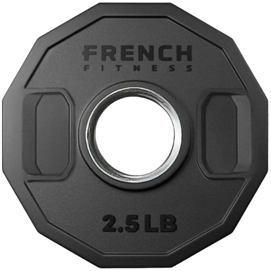 French Fitness Urethane Olympic Weight Plate V2 2.5 lbs Black (New) Image