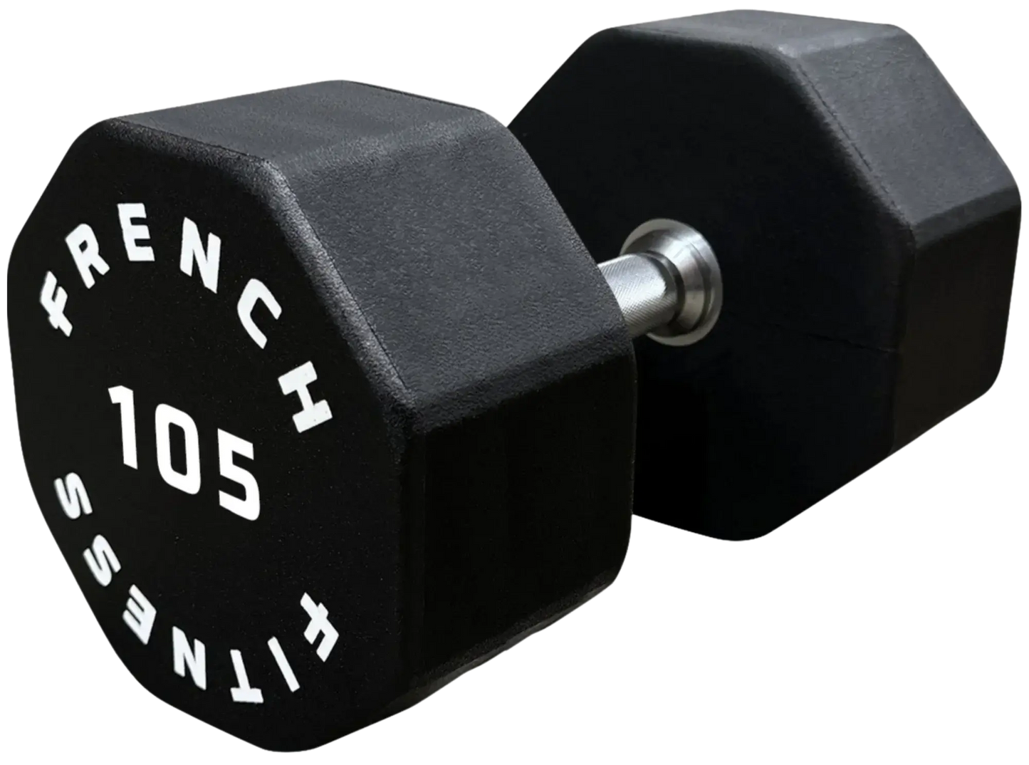 French Fitness Urethane 8 Sided Hex Dumbbell 105 lbs - Single (New) Image