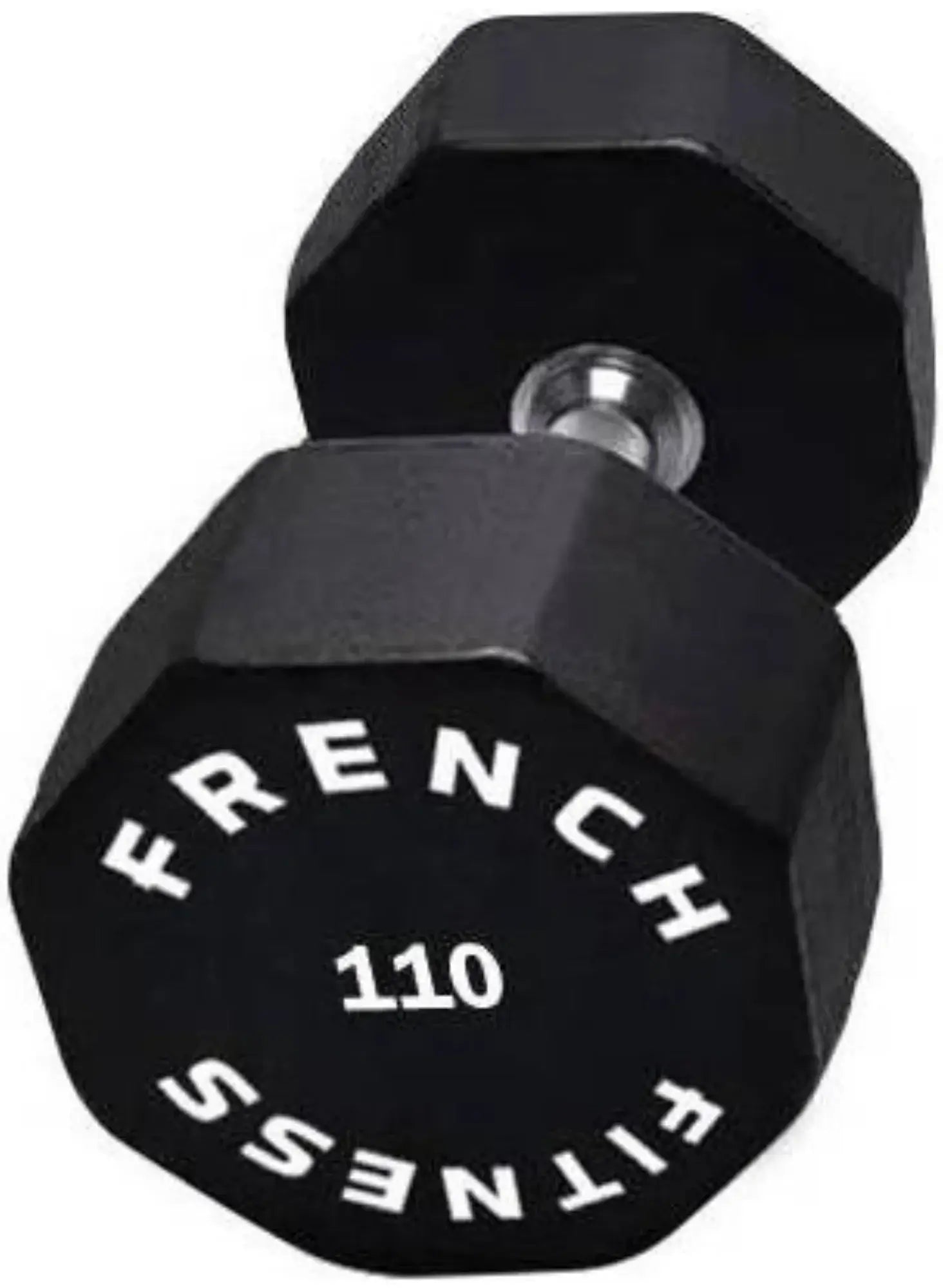 French Fitness Urethane 8 Sided Hex Dumbbell 110 lbs - Single (New) Image 2