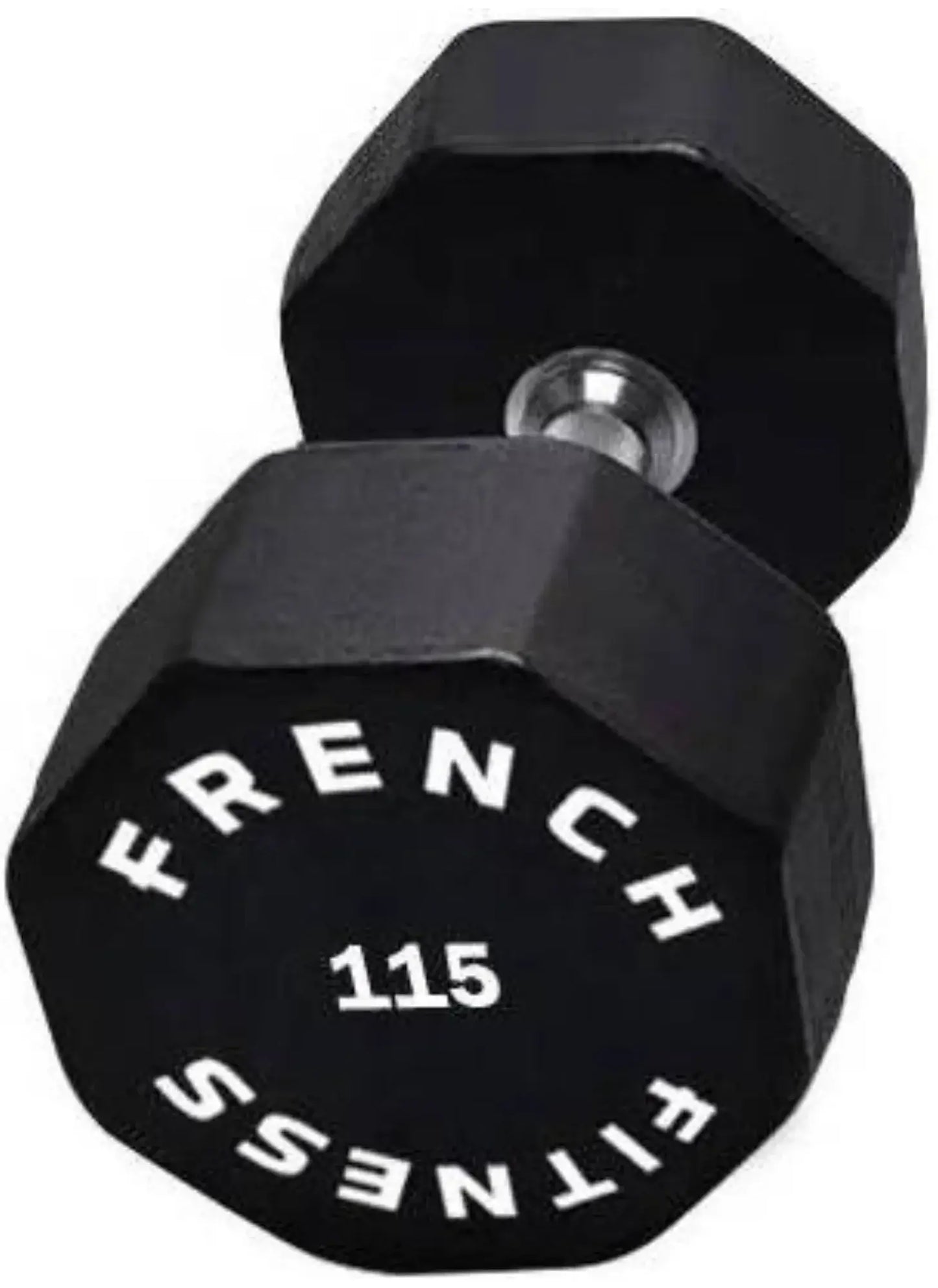 French Fitness Urethane 8 Sided Hex Dumbbell 115 lbs - Single (New) Image 2