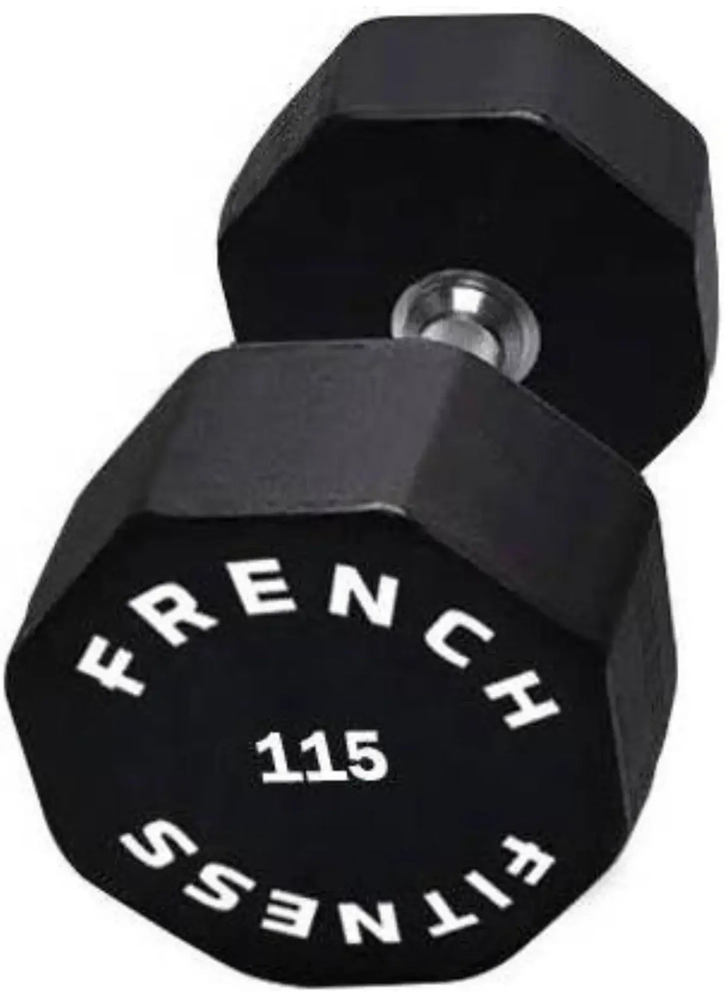 French Fitness Urethane 8 Sided Hex Dumbbell 115 lbs - Single (New) Image 2