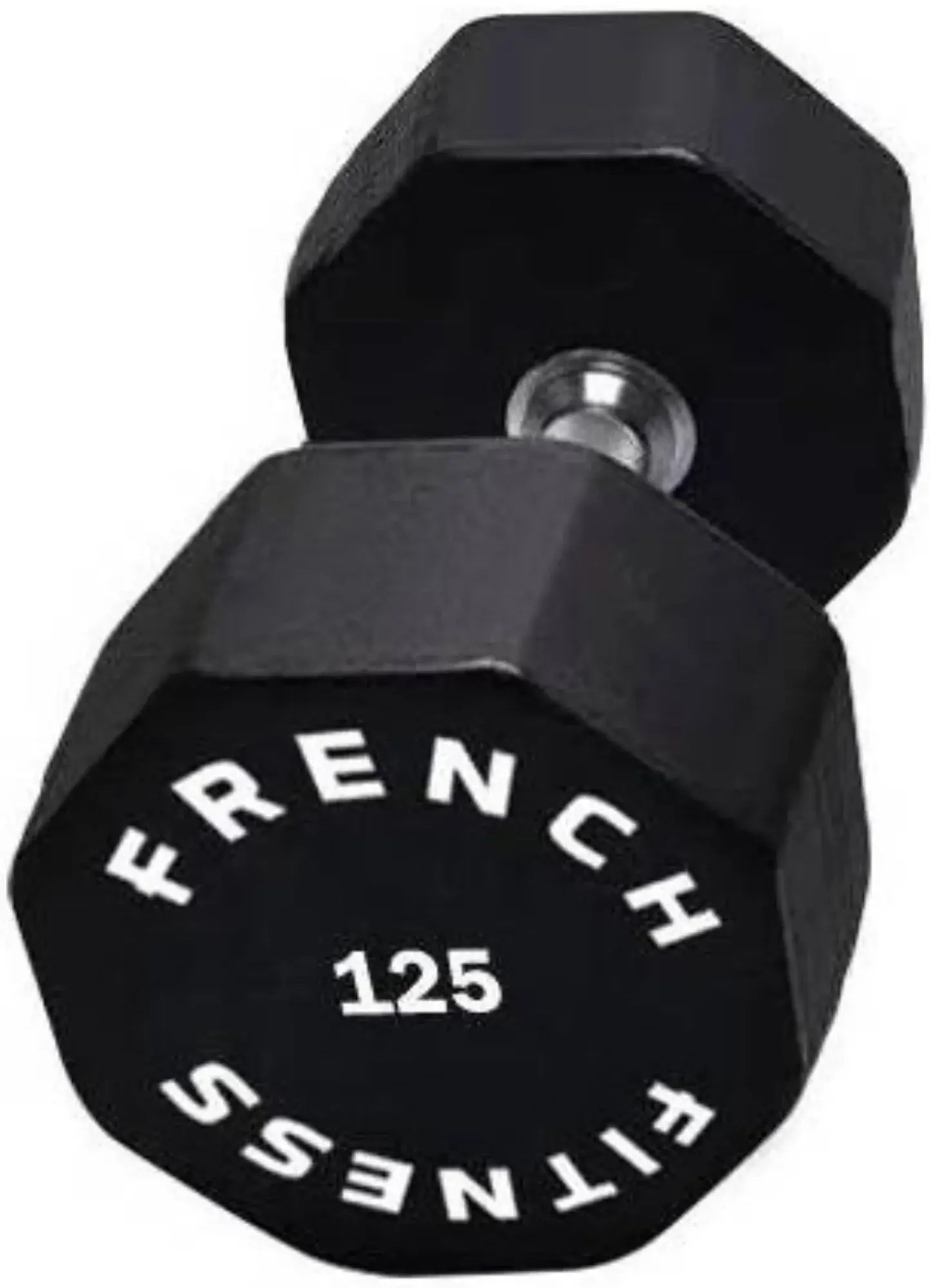 French Fitness Urethane 8 Sided Hex Dumbbell 125 lbs - Single (New) Image 2