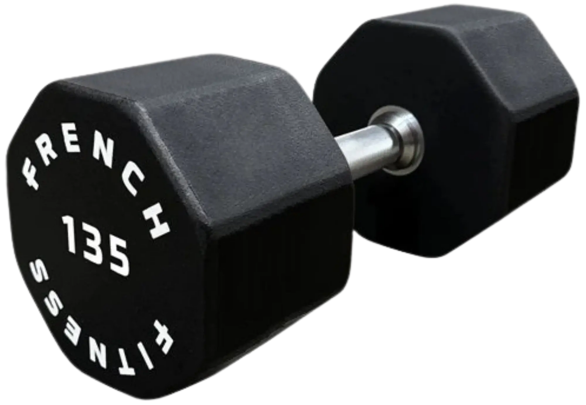 French Fitness Urethane 8 Sided Hex Dumbbell 135 lbs - Single (New) Image