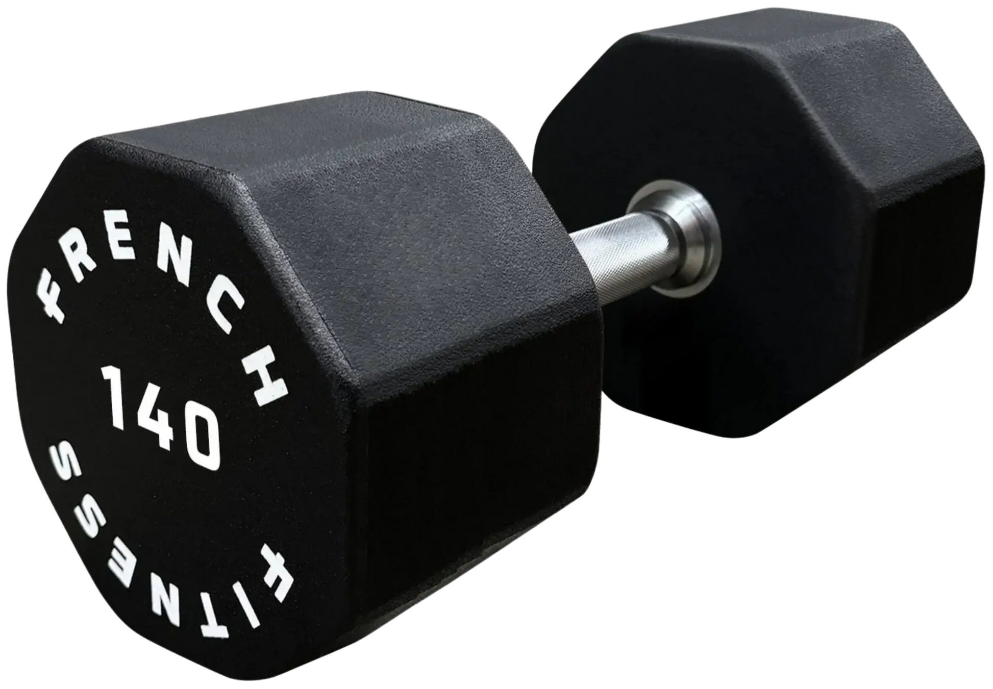 French Fitness Urethane 8 Sided Hex Dumbbell 140 lbs - Single (New) Image