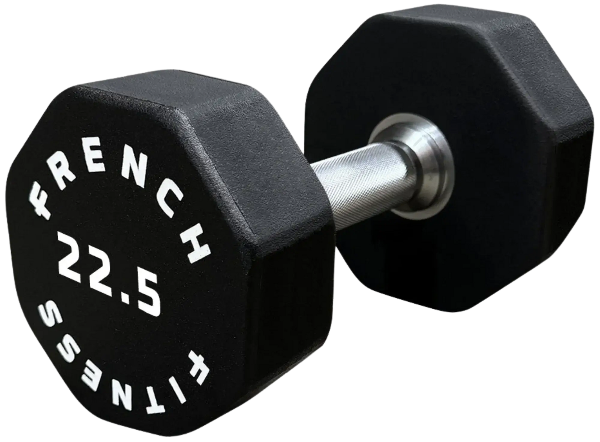 French Fitness Urethane 8 Sided Hex Dumbbell 22.5 lbs - Single (New) Image