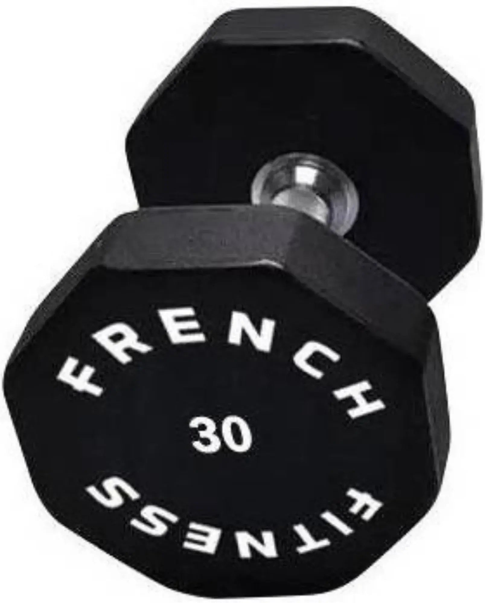 French Fitness Urethane 8 Sided Hex Dumbbell 30 lbs - Single (New) Image 2