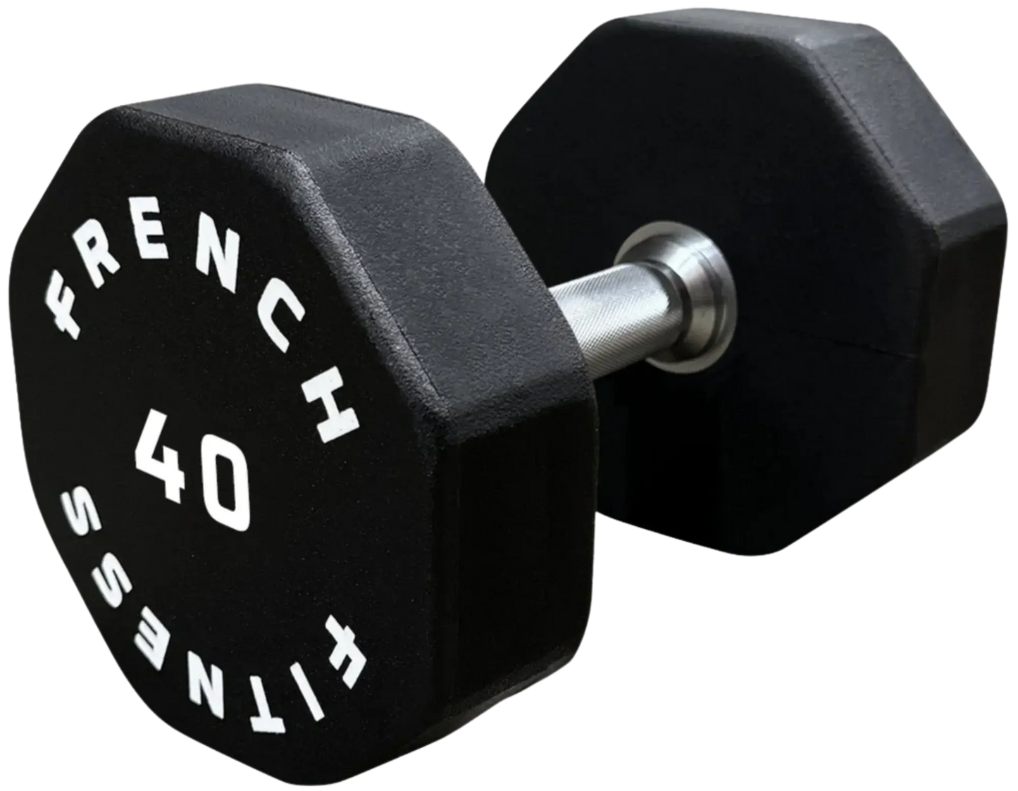 French Fitness Urethane 8 Sided Hex Dumbbell 40 lbs - Single (New) Image