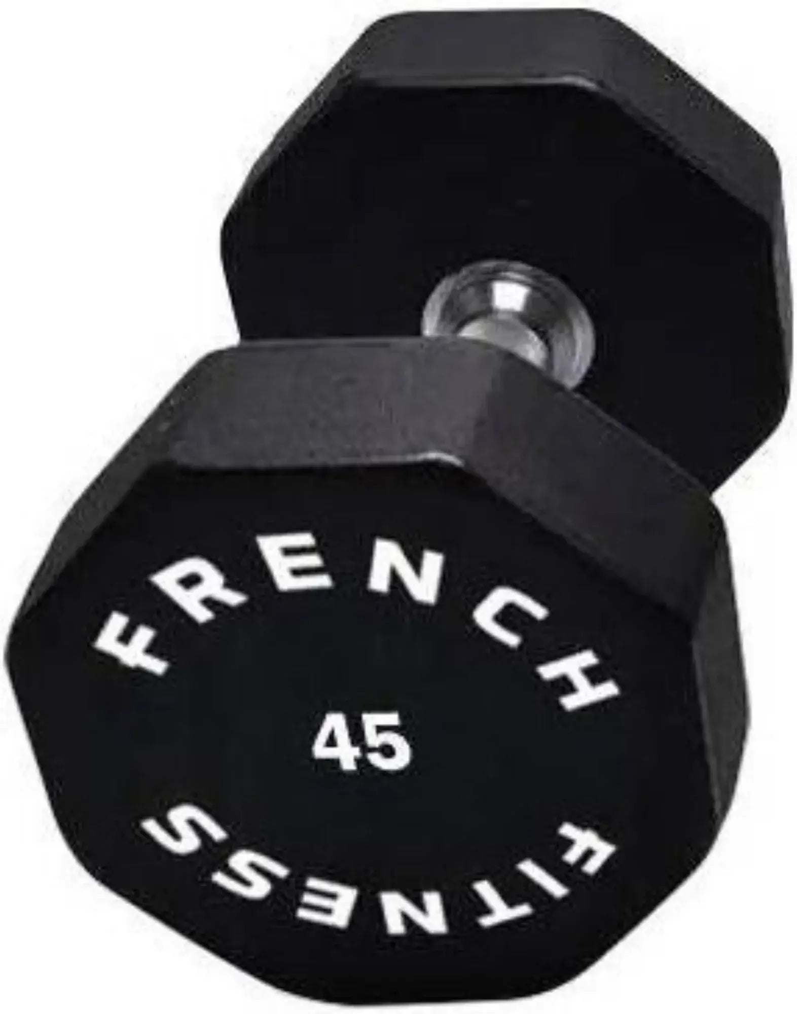 French Fitness Urethane 8 Sided Hex Dumbbell 45 lbs - Single (New) Image 2