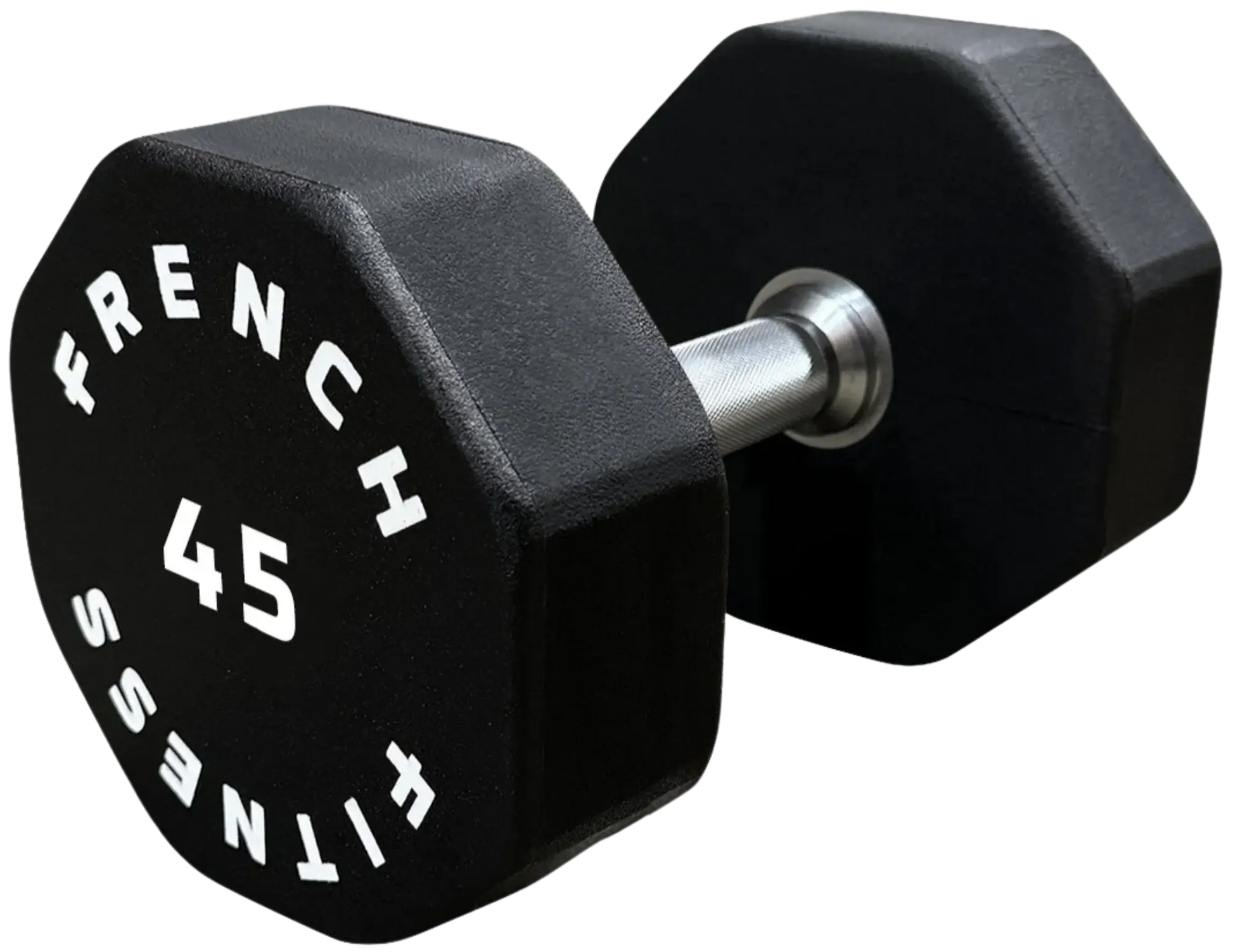 French Fitness Urethane 8 Sided Hex Dumbbell 45 lbs - Single (New) Image