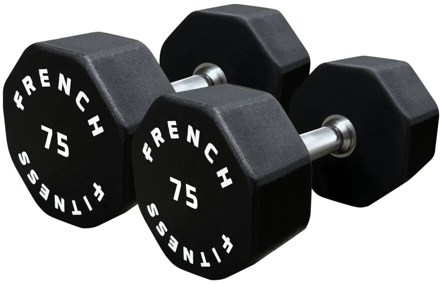 French Fitness Urethane 8 Sided Hex Dumbbell Set, 5-100 lbs (New) Image 16