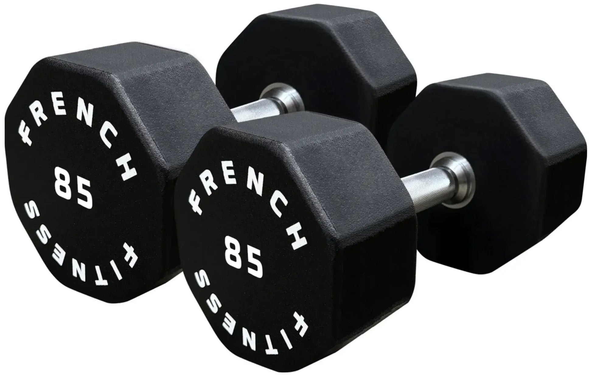 French Fitness Urethane 8 Sided Hex Dumbbell Set, 5-100 lbs (New) Image 18