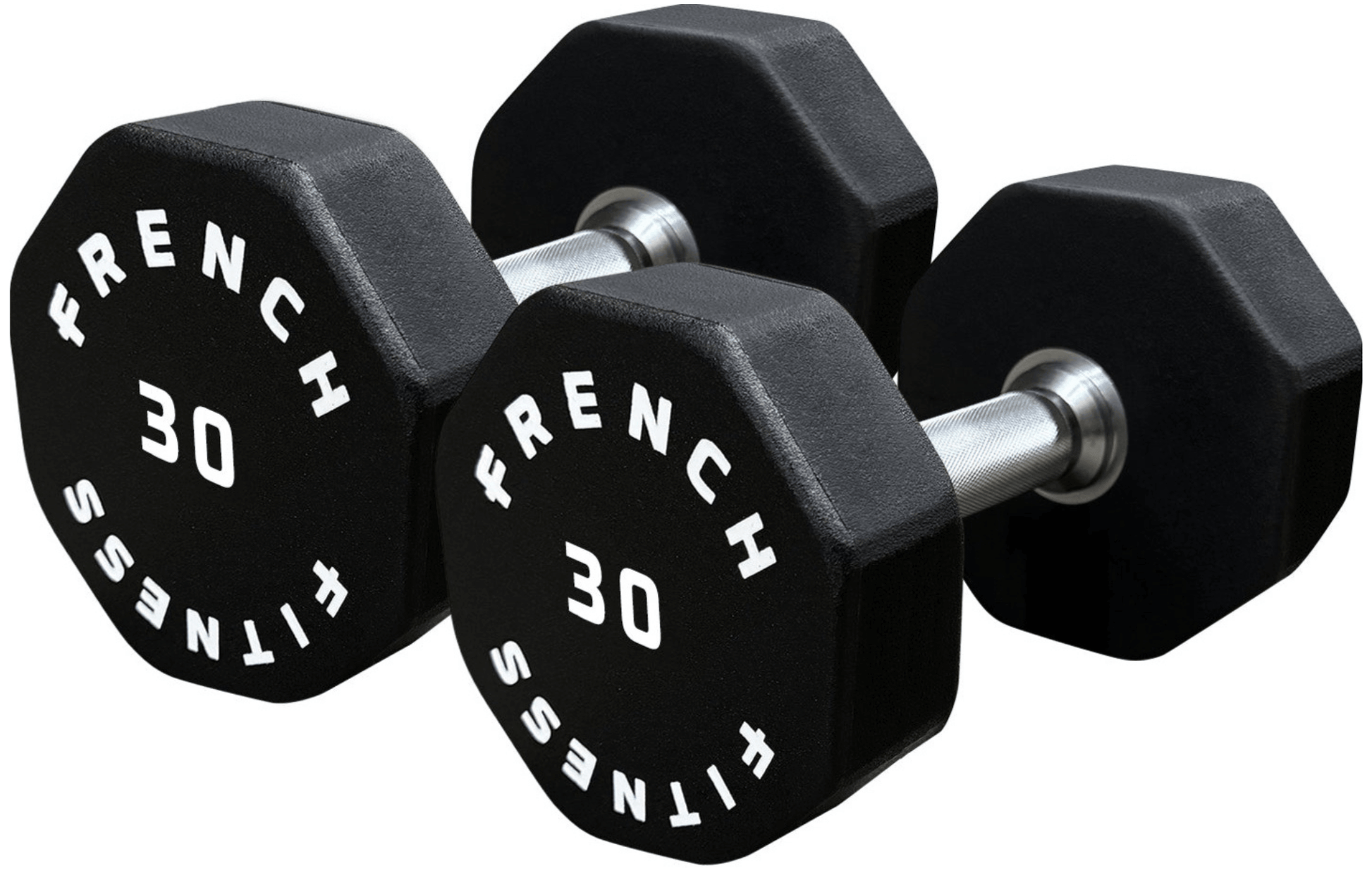 French Fitness Urethane 8 Sided Hex Dumbbell Set, 5-50 lbs (New) Image 7