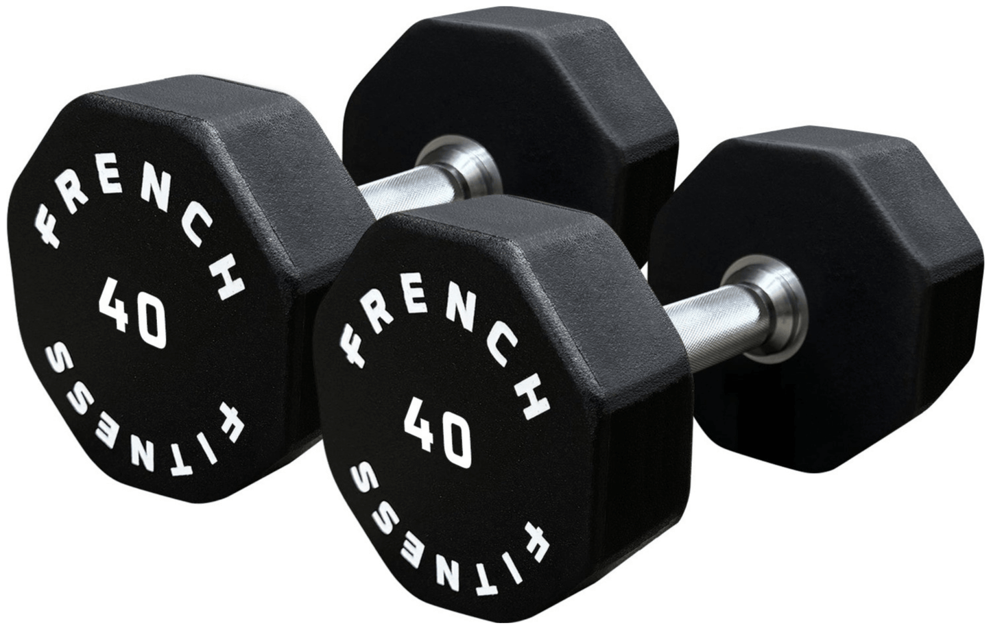 French Fitness Urethane 8 Sided Hex Dumbbell Set, 5-50 lbs (New) Image 9