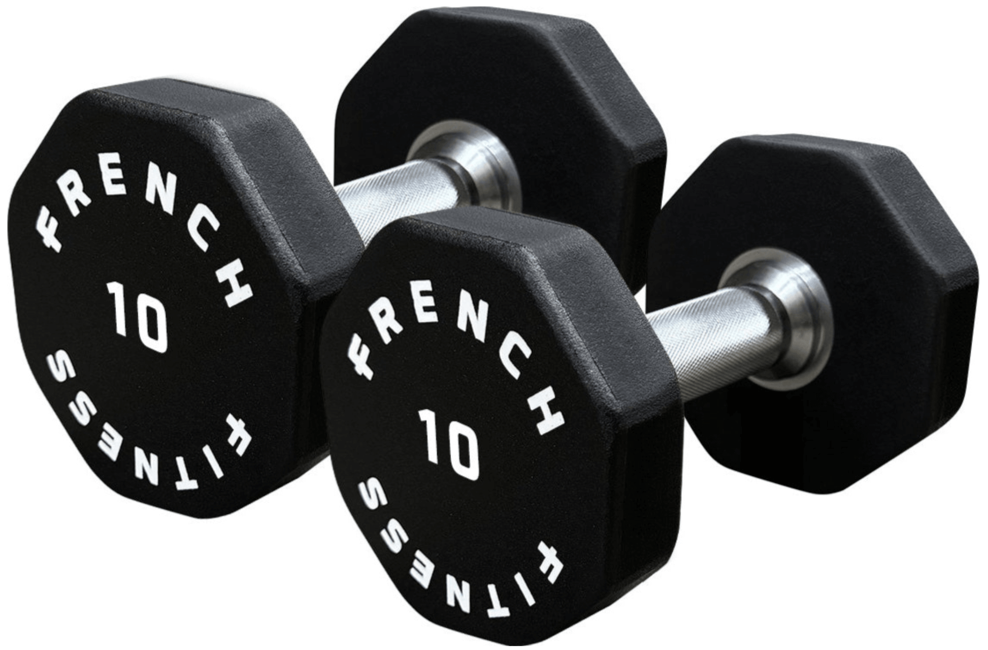 French Fitness Urethane 8 Sided Hex Dumbbell Set, 5-60 lbs (New) Image 3