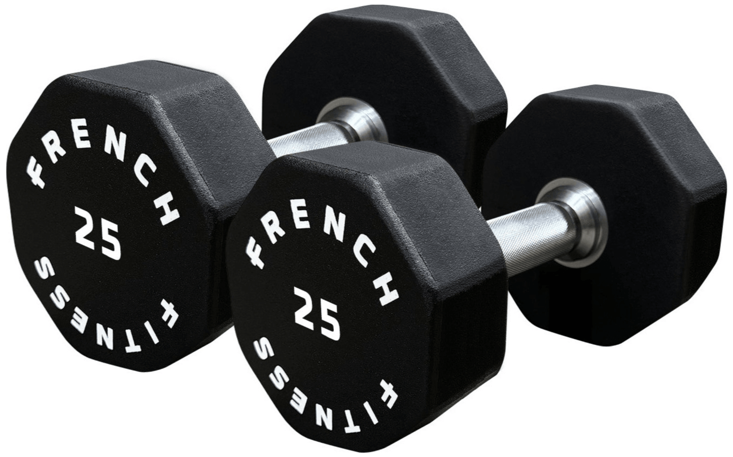 French Fitness Urethane 8 Sided Hex Dumbbell Set, 5-60 lbs (New) Image 6