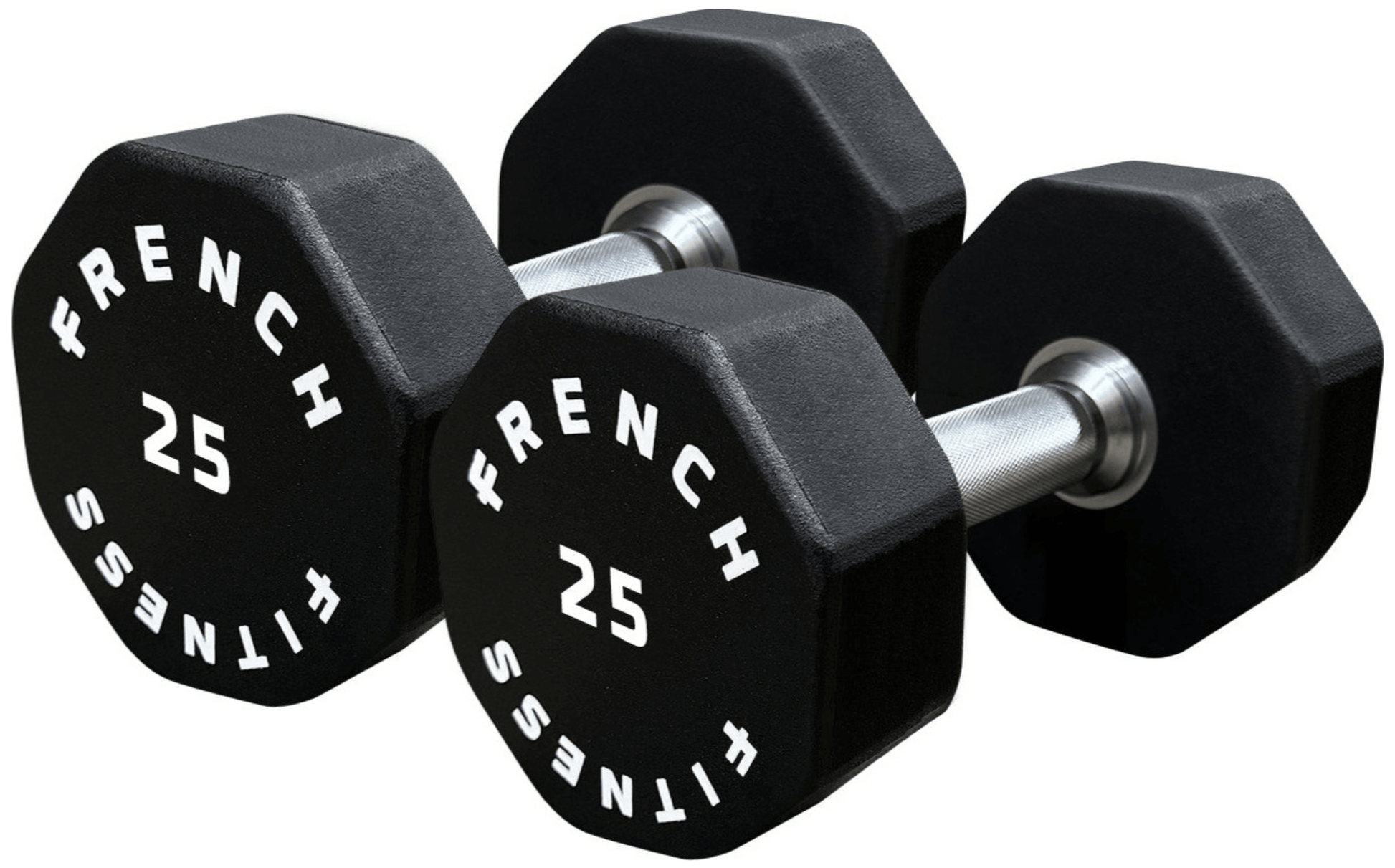 French Fitness Urethane 8 Sided Hex Dumbbell Set, 5-60 lbs (New) Image 6